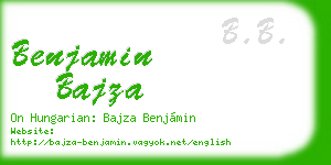 benjamin bajza business card